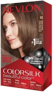 Revlon ColorSilk Hair Color, 40 Medium Ash Brown 1 ea (Pack of 6)