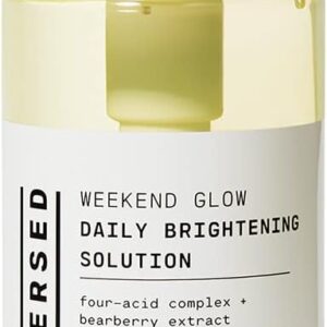 Versed Weekend Glow Daily Brightening AHA Liquid Exfoliant - Exfoliating Treatment with Vitamin C, Azelaic Acid and AHAs - Helps Even Skin Tone and Post Blemish Spots - Vegan (4 fl oz)