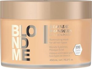 BLONDME All Blondes Golden Mask 450ml - Builds New Bonds - Increases Shine and Brightens Hair
