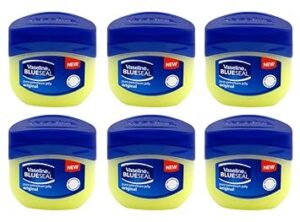 Vaseline BlueSeal Pure Petroleum Jelly 1.7oz (50ml) Jar (Pack of 6)