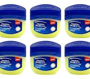 Vaseline BlueSeal Pure Petroleum Jelly 1.7oz (50ml) Jar (Pack of 6)