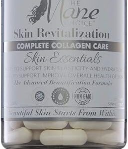 The Mane Choice - Complete Collagen Care Skin Essentials - Helps Support Skin Elasticity, Hydration, and Overall Skin Health - Fine Line and Wrinkle Control - 1500mg of Premium Collagen (90 Capsules)