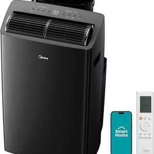 Midea Duo 12,000 BTU (10,000 BTU SACC) High Efficiency Inverter, Ultra Quiet Portable Air Conditioner, Cools up to 450 Sq. Ft., Compatible with Alexa/Google Assistant, Includes Remote
