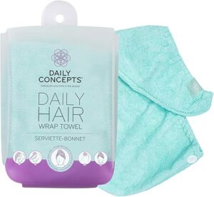 DAILY CONCEPTS Your Hair Towel Wrap, Turquoise