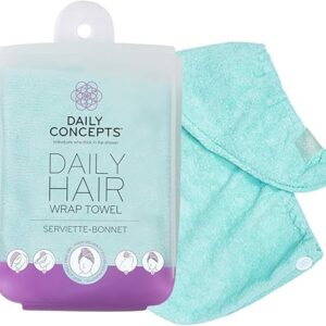DAILY CONCEPTS Your Hair Towel Wrap, Turquoise