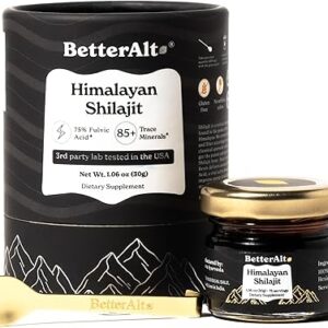 Pure Himalayan Shilajit Resin | High Potency for Men & Women | 75 Servings for Stamina and Muscle Building, 85+ Trace Minerals, 75% Fulvic Acid, with Lab Test Report, 400mg