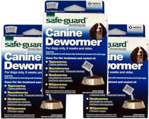 Canine Dewormer For Dogs Only, 6 Weeks and Older, 9 Pouches Total(3 Packages with 3 Pouches each)