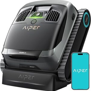 AIPER Scuba X1 Cordless Robotic Pool Cleaner, 6600 GPH High-Power Suction with Dual-Jet, Horizontal Waterline Scrubbing, 180 Mins for Inground Pools up to 2,150 sq.ft