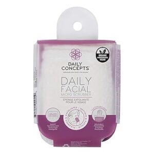 Daily Facial Micro Scrubber - Dual Textured Scrubber For Cleansing And Exfoliating The Face