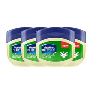 Vaseline BlueSeal Petroleum Light Hydrating Jelly 100m with Aloe Fresh, Pack of 4