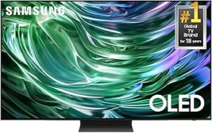 Samsung 65-Inch Class OLED 4K S90D Series HDR+ Smart TV w/Dolby Atmos, Object Tracking Sound Lite, Motion Xcelerator, Real Depth Enhancer, 4K AI Upscaling, Alexa Built-in (QN65S90D, 2024 Model)