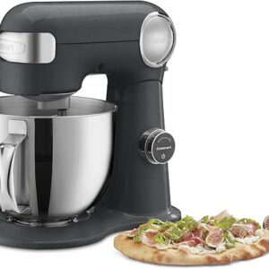 Cuisinart SMD-50GPH Precision Pro 5.5-Quart Digital Stand Mixer with 12-Speeds, 3 Preprogrammed Food Prep Settings, Mixing Bowl, Whisk, Flat Mixing Paddle, Dough Hook, and Splash Guard, Graphite