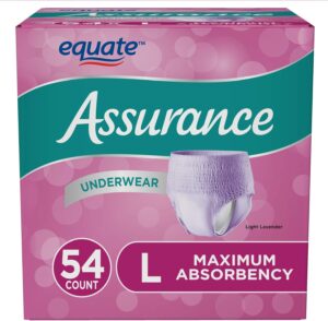 Assurance for Women Maximum Absorbency Protective Underwear, Large, 54 count