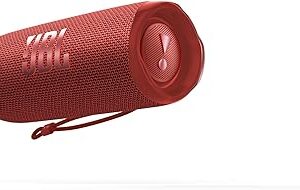 JBL Flip 6 - Portable Bluetooth Speaker, powerful sound and deep bass, IPX7 waterproof, 12 hours of playtime, JBL PartyBoost for multiple speaker pairing for home, outdoor and travel (Red)