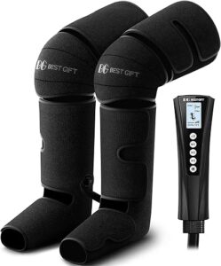 Father's Day Gifts for Dad Men Women Mom, Mother's Day, Christmas, Air Compression Massager with Heat for Foot, Leg, Calf, Thigh, Knee, Helpful for Varicose Veins,Muscle Fatigue, Cramps Swelling Edema