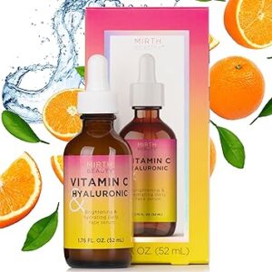 Brightening Face Moisturizer W/Vitamin C + Hyaluronic Acid | Collagen Peptides Firming Neck & Face Cream | Facial Moisturizer Eye Cream | Anti Aging Face Lotion For Women, 2.5 Fl Oz