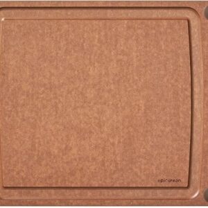 All-in-One 14.5" × 11.25" Cutting Board in Nutmeg