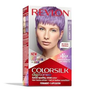 Revlon ColorSilk Digitones Permanent Hair Color with Keratin, 92D Pastel Lavender, 1 Count