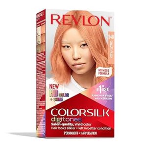 Revlon ColorSilk Digitones Permanent Hair Color with Keratin, 94D Sunset Peach, 1 Count